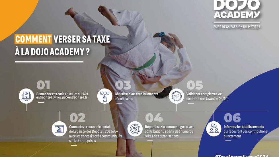 La Dojo Academy lance sa campagne de récupération de la Taxe d’Apprentissage 2024