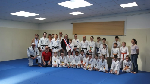 Inauguration d'un dojo solidaire à Naveil (42)