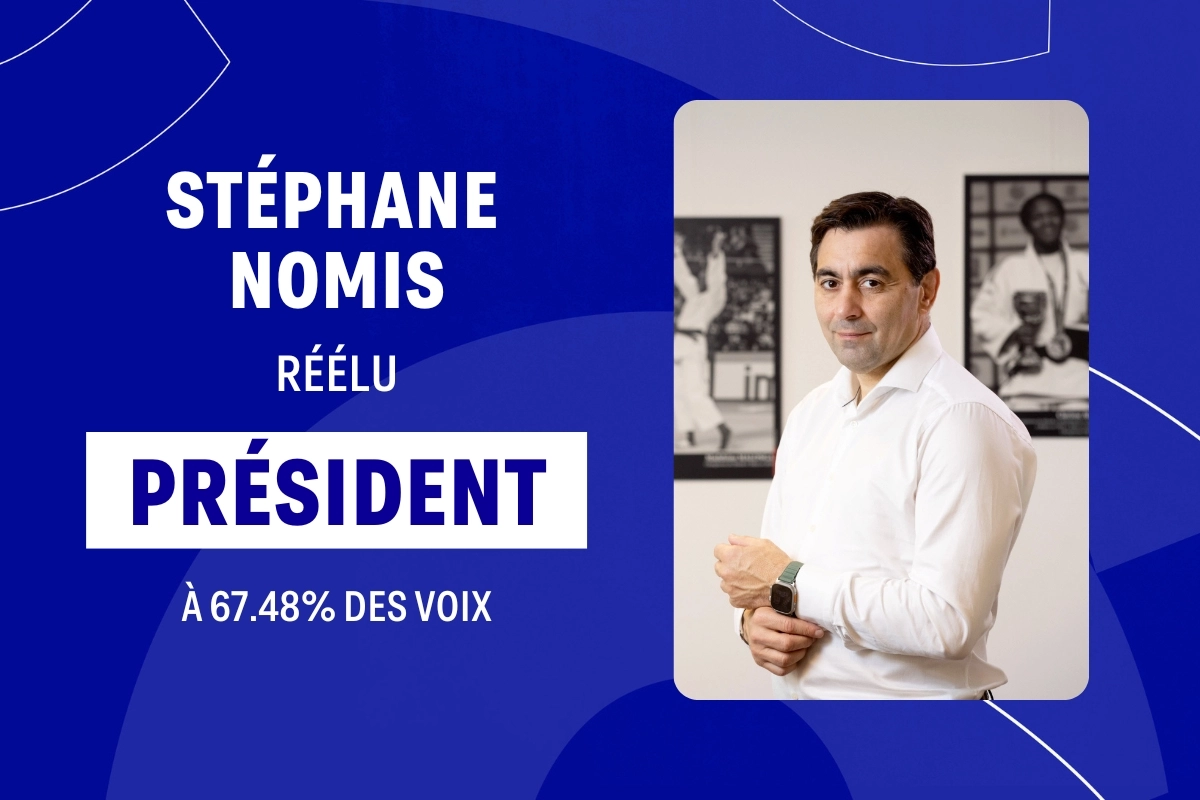 Stéphane Nomis réélu président de la FFJDA