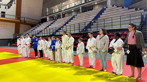 Une action Para Judo à la Fédération Française de Judo 