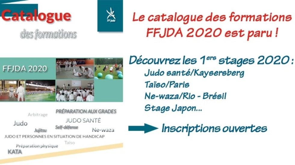 CATALOGUE DES FORMATIONS 2020