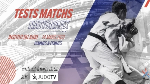 TESTS MATCHS NATIONAUX A L'INSTITUT DU JUDO - 14 MARS